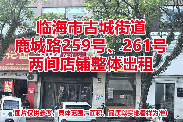 临海市古城街道鹿城路259号、261号两间店铺租赁权